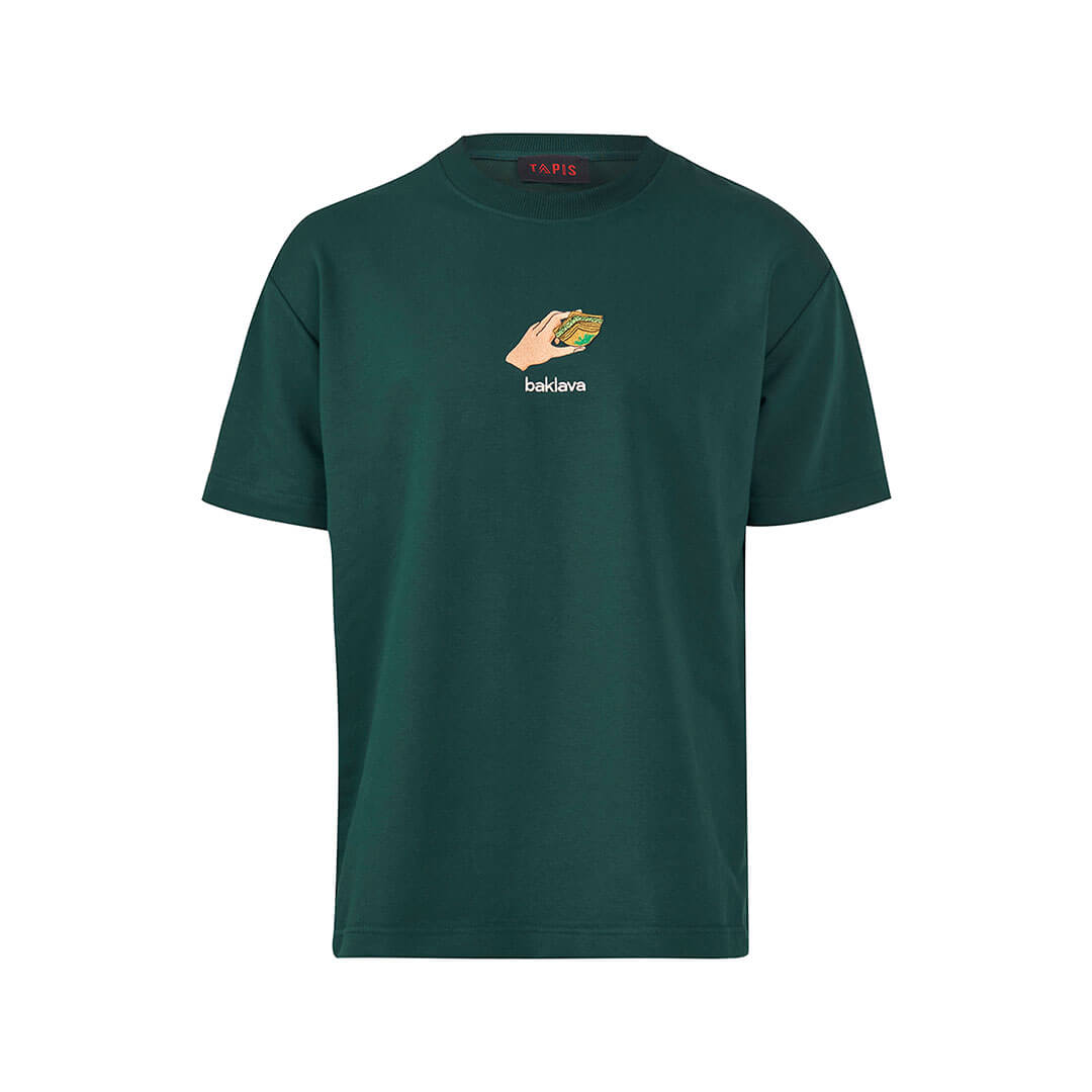Baklava Design T-Shirt - Green