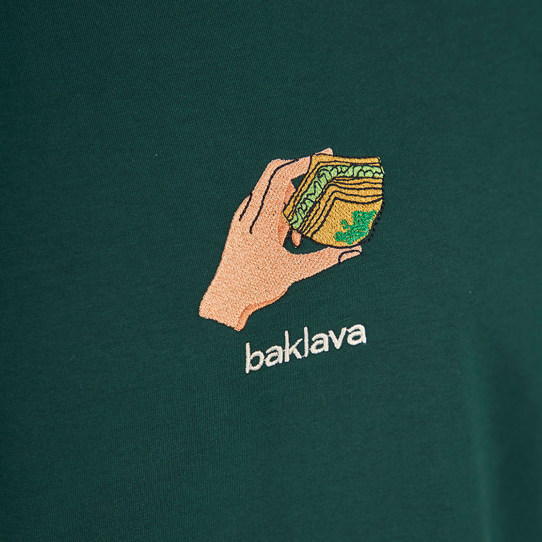 Baklava Design T-Shirt - Green