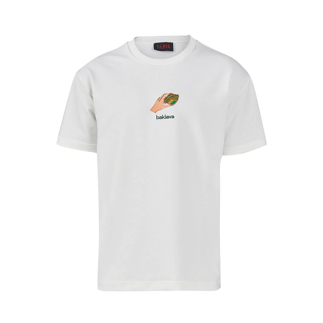 Baklava Design T-Shirt - White