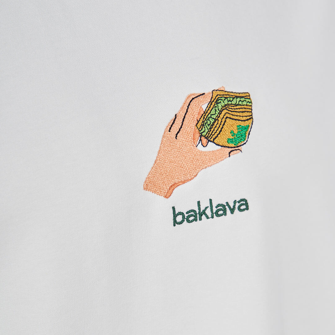 Baklava Design T-Shirt - White
