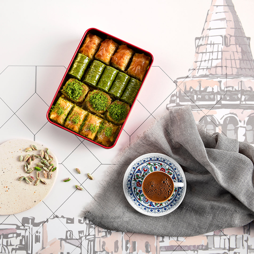 Turkish Assorted Baklava with Gift Metal Box